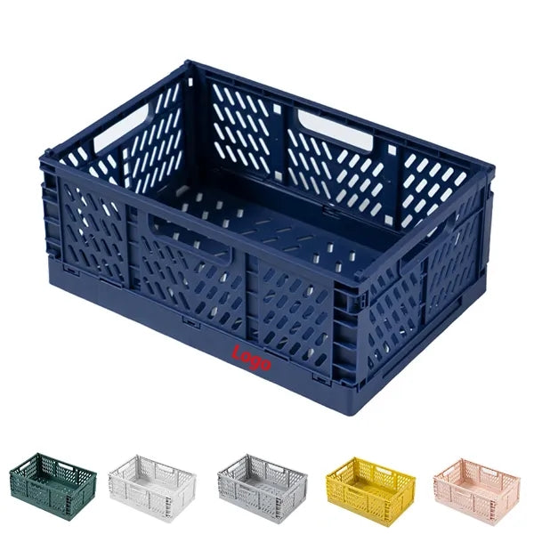 Small Family Bedroom Collapsible Plastic Storage Crate