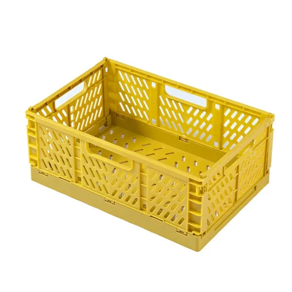Small Family Bedroom Collapsible Plastic Storage Crate