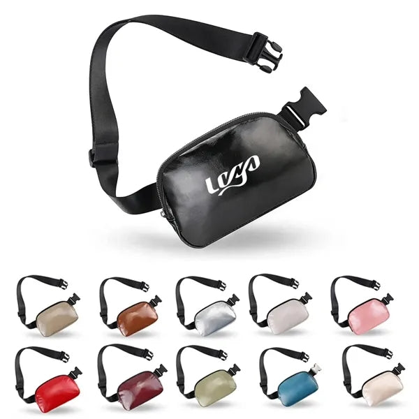 Large Capacity PU Waterproof Fanny Pack Waist Bag
