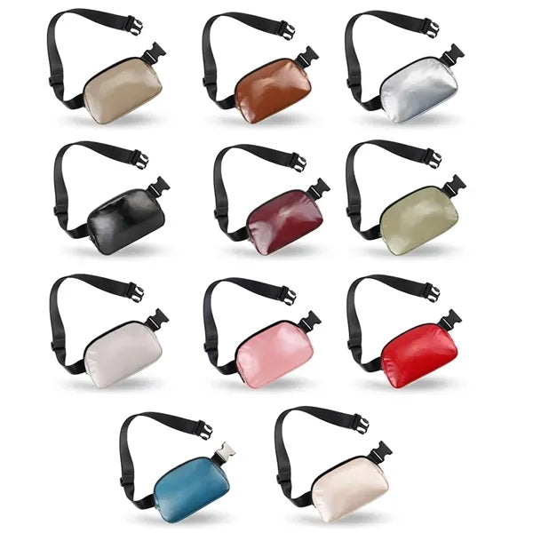 Large Capacity PU Waterproof Fanny Pack Waist Bag