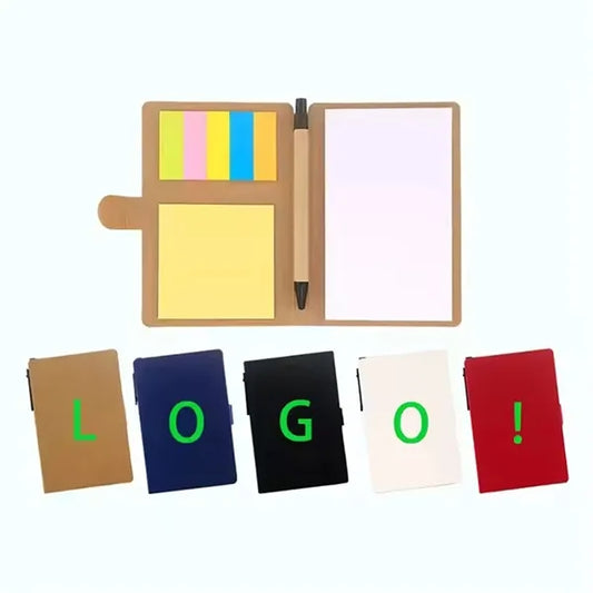 Kraft Cover Sticky Notes Notebook