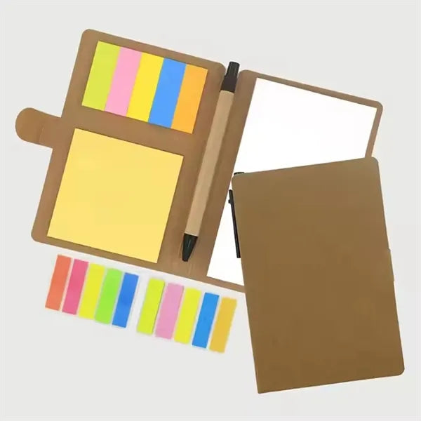Kraft Cover Sticky Notes Notebook