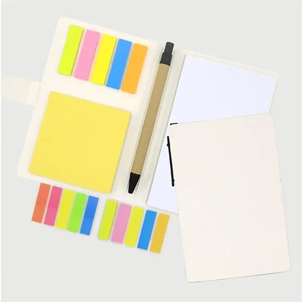 Kraft Cover Sticky Notes Notebook