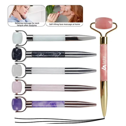 Resin Beauty Facial Roller Massage Writing Pen