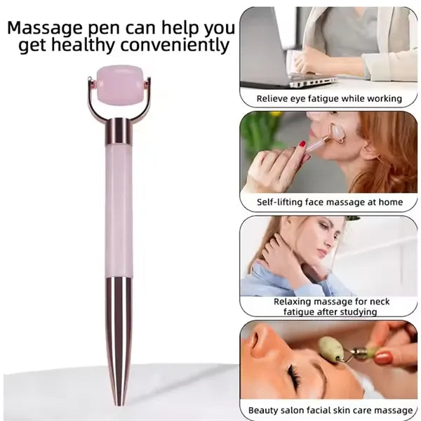 Resin Beauty Facial Roller Massage Writing Pen