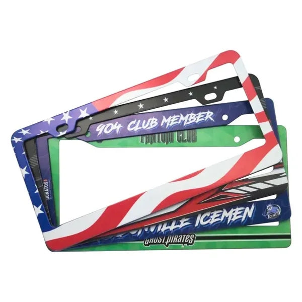Aluminum alloy license plate frame