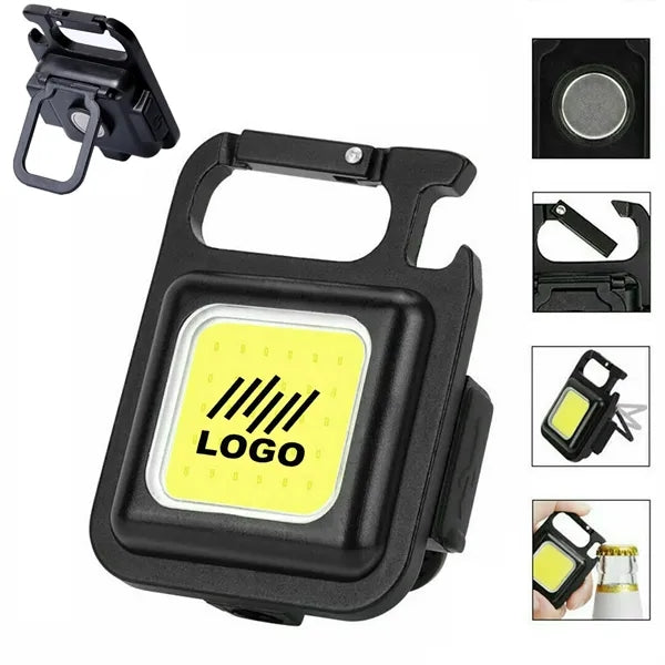 Camping Easter Emergency Rechargeable Cob Keychain Light