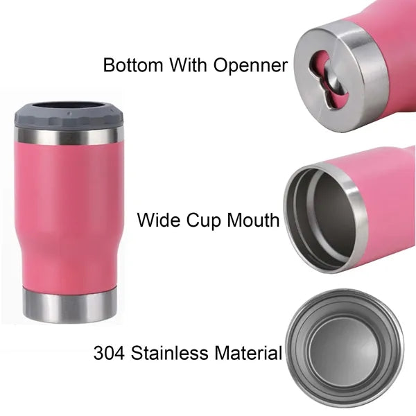 14 Oz 4 In 1 Beer Cooler Pint Cup With Opener