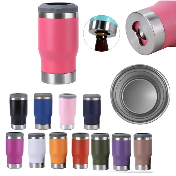 14 Oz 4 In 1 Beer Cooler Pint Cup With Opener