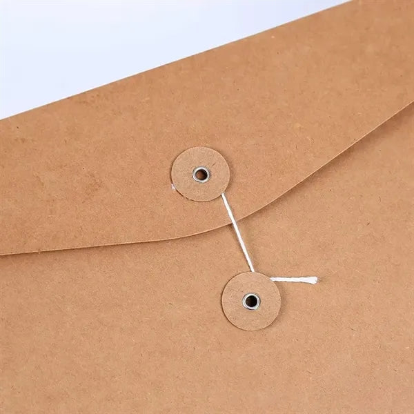 Kraft String Envelope File Folder Project Pockets