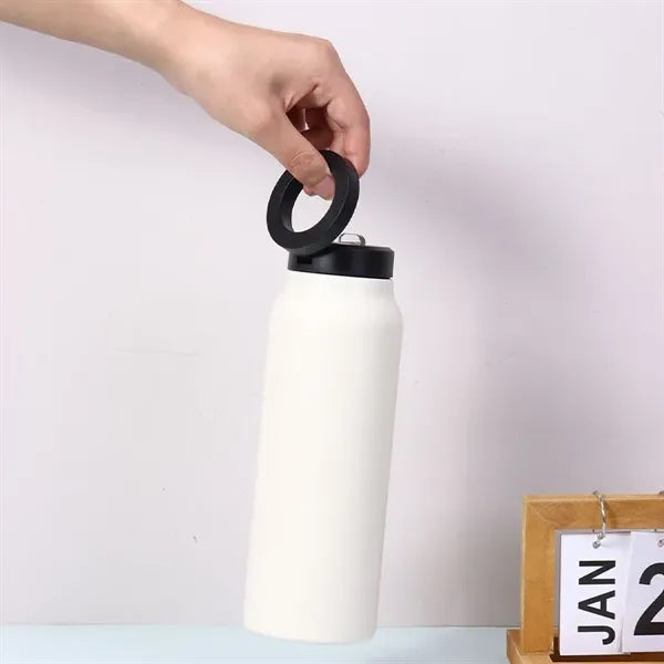 Compatible Insulated Water Bottle With Magnetic Phone Holder