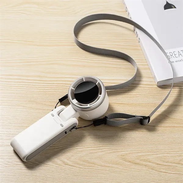 Portable Foldable Usb Air Blower Mini Turbo Fan with Lanyard