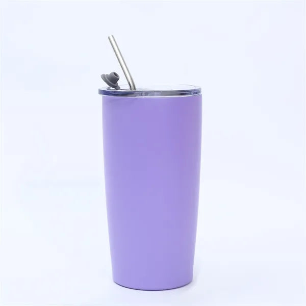 Insulated Double-Wall Tumbler Vacum Water Bottle with Straw