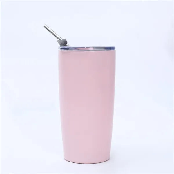 Insulated Double-Wall Tumbler Vacum Water Bottle with Straw