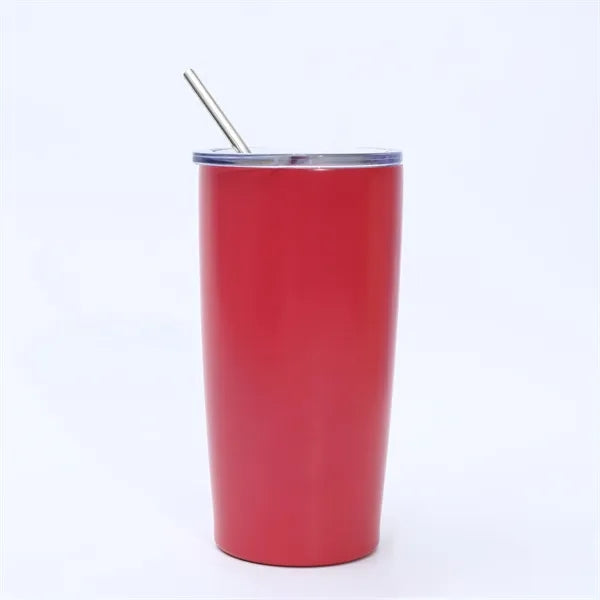Insulated Double-Wall Tumbler Vacum Water Bottle with Straw