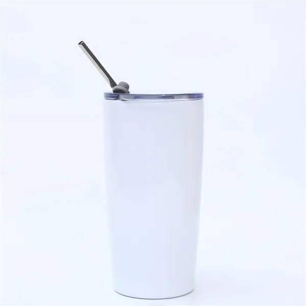 Insulated Double-Wall Tumbler Vacum Water Bottle with Straw