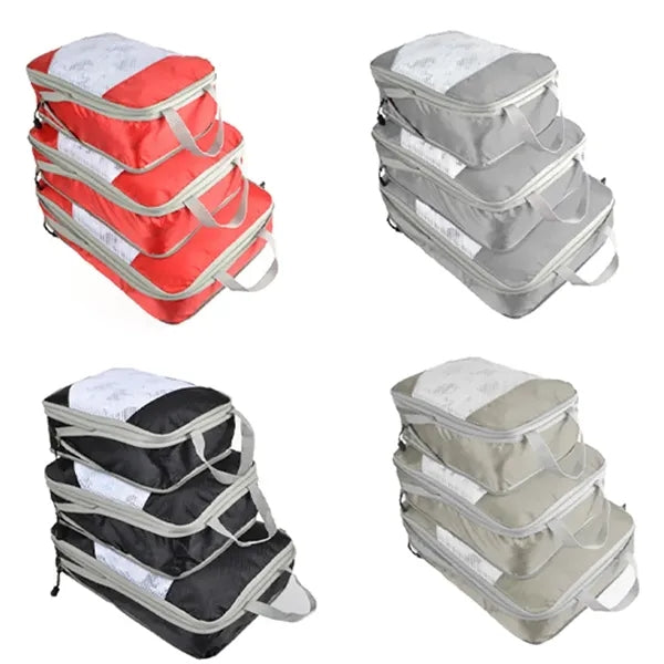 3-pcs Compressable Portable Lightweight Travel Storage Bag