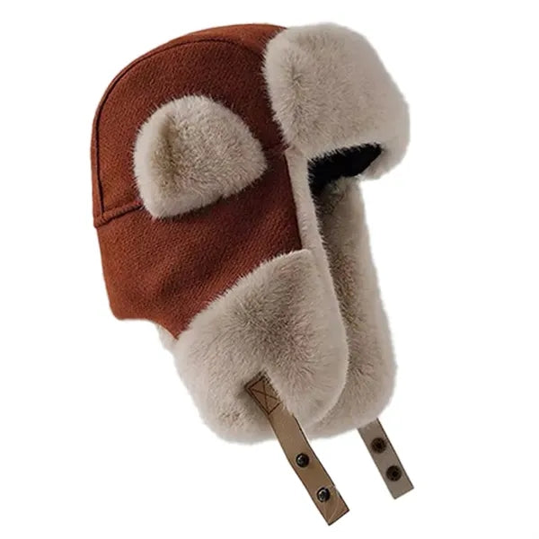 Windproof Plush Warm Trapper Caps Winter Hat