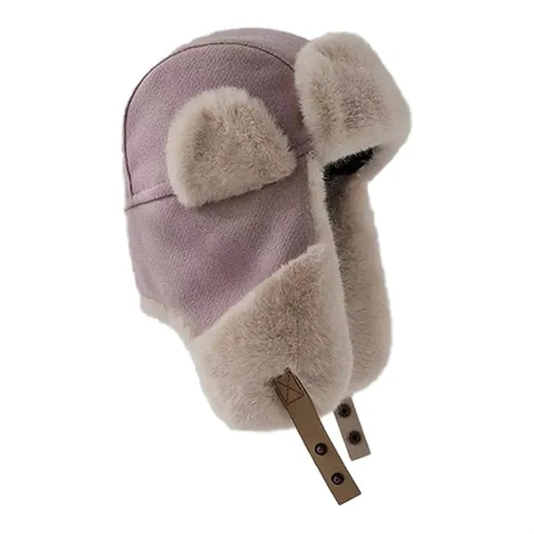Windproof Plush Warm Trapper Caps Winter Hat