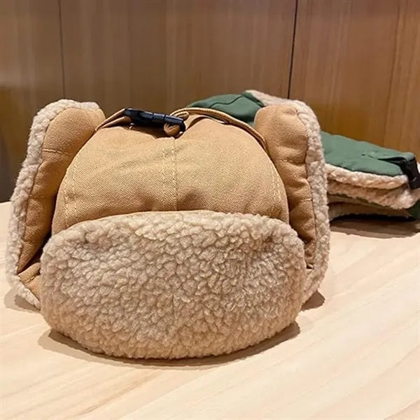 Winter Windproof Plush Warm Trapper Hunting Hat