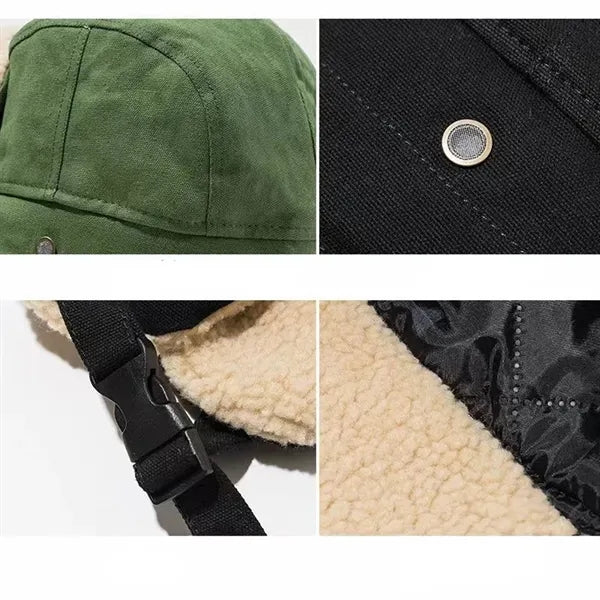 Winter Windproof Plush Warm Trapper Hunting Hat