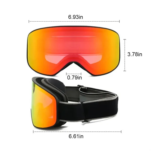 Anti-fog Ski Skiing Snowboard Goggles Glasses Windproof