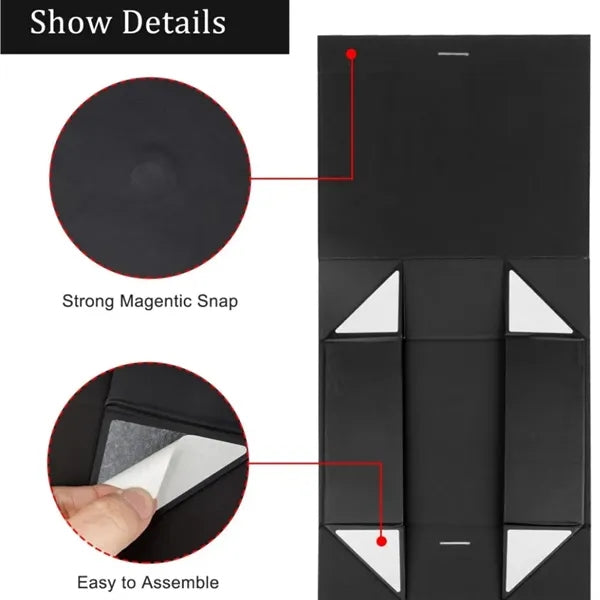 Magnetic Closure Eco-friendly ribbon Gift Box with Lid