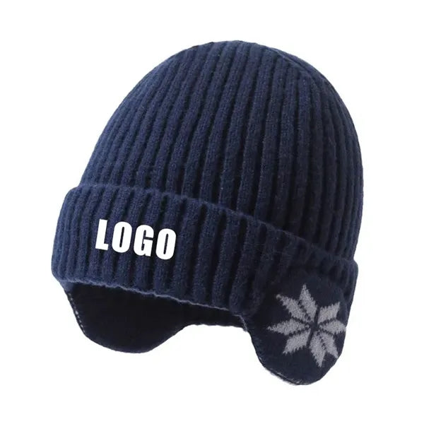 Warm Knit Winter Hat with Ear Protection