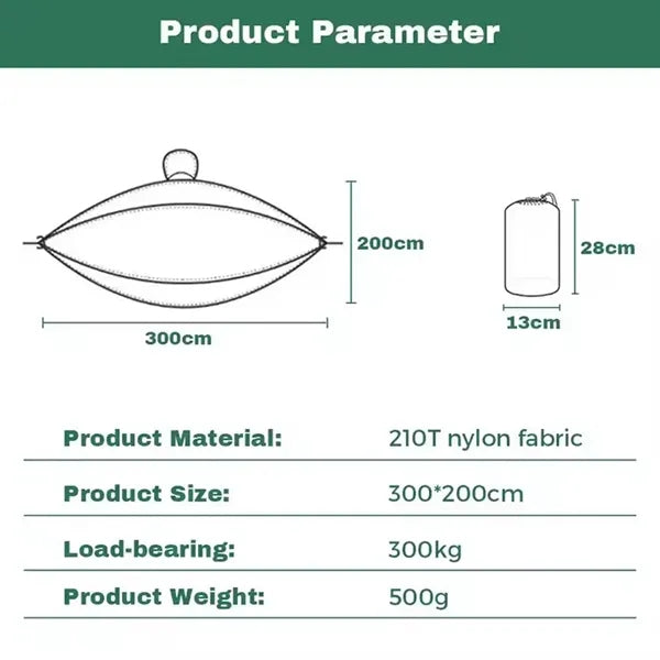 Double & Single Travel Camping Hammock