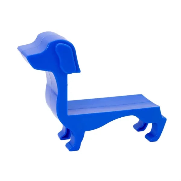 Table top colorful cute dachshund shape wine bottle holder