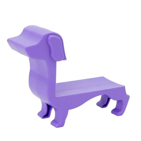 Table top colorful cute dachshund shape wine bottle holder