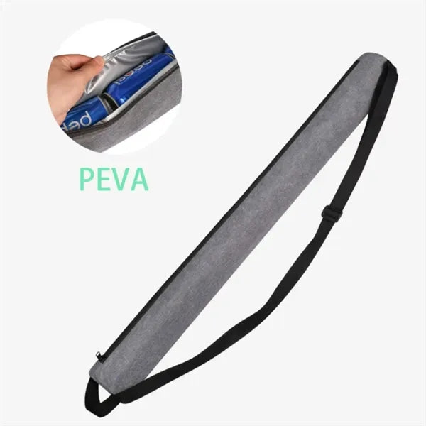 Long tube insulation cooler bag with shoulder strap