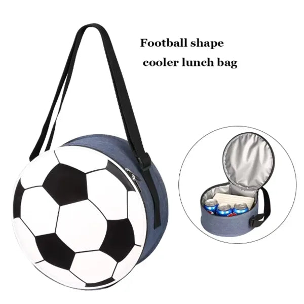 Oxford football shape insulated cooler bag