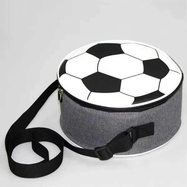 Oxford football shape insulated cooler bag