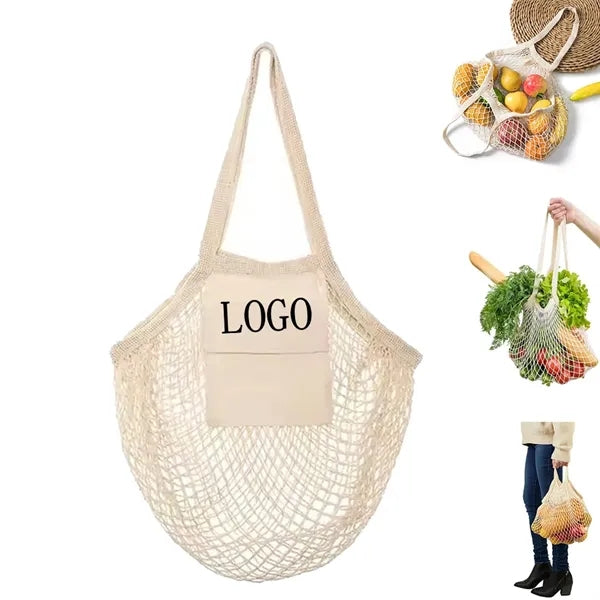 Eco-Friendly Storage Net Bag With Small Pocket