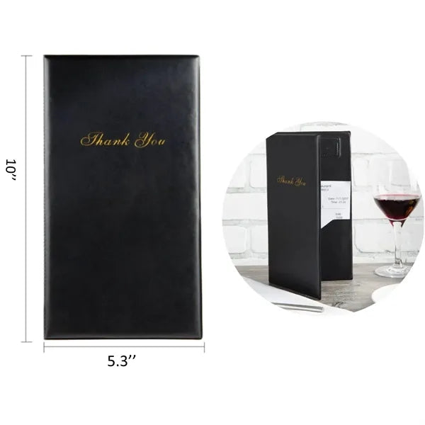 Restaurant Check Presenter Holder Leather Bill Folder