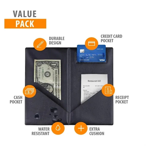 Restaurant Check Presenter Holder Leather Bill Folder
