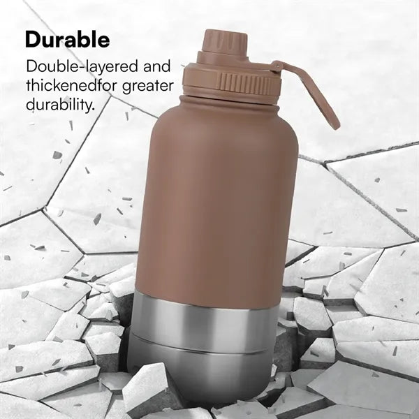34oz Thermo Drinking Bottle With Pet Storage Box