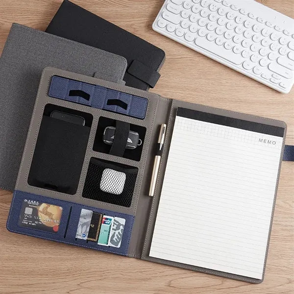 A4 PU Tech Padfolio