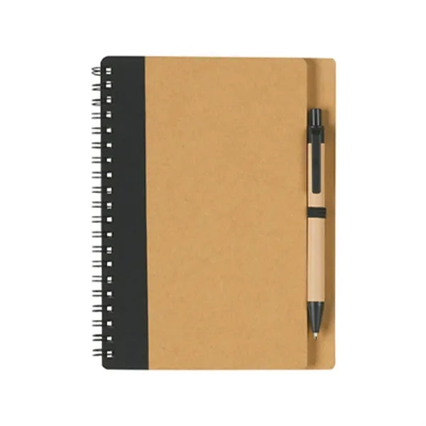 Classic Kraft Paper Notebook With Pen for Students 5" x 4.4"
