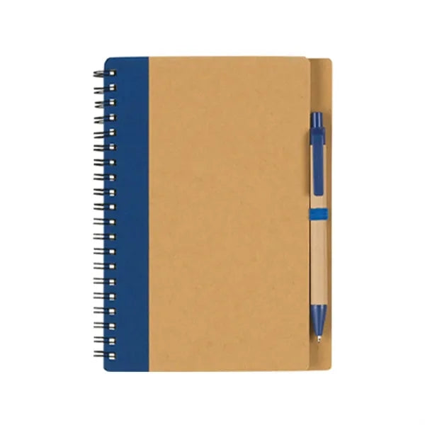 Classic Kraft Paper Notebook With Pen for Students 5" x 4.4"