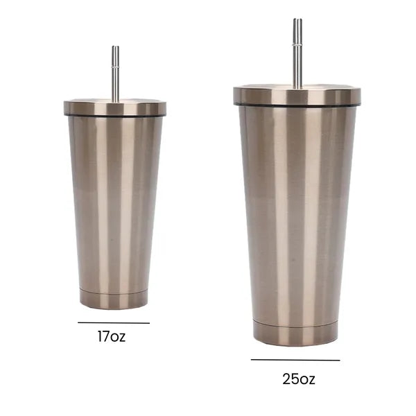 Sippy Cup 17 oz Stainless Steel Double Wall Vacuum Insulated
