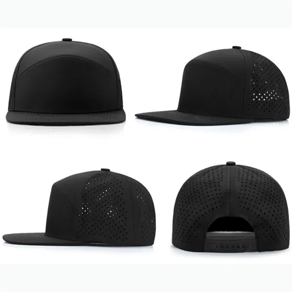 Five Panel Mesh Back Trucker Cap With Snapback Closure
