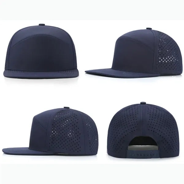 Five Panel Mesh Back Trucker Cap With Snapback Closure