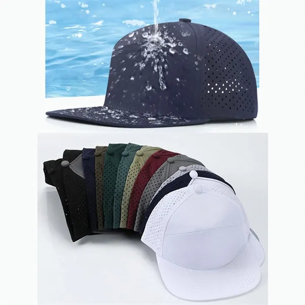 Five Panel Mesh Back Trucker Cap With Snapback Closure