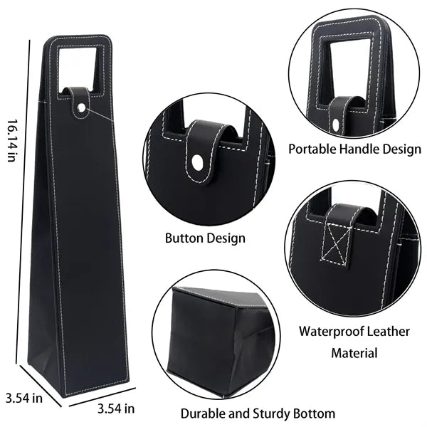 Pu Leather Wine Bag