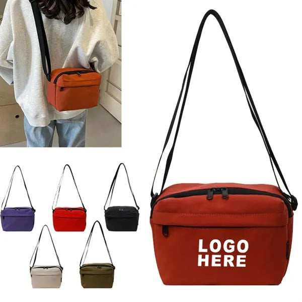 Pure Color Simple Cosmetics Outdoor Leisure Crossbody Bag