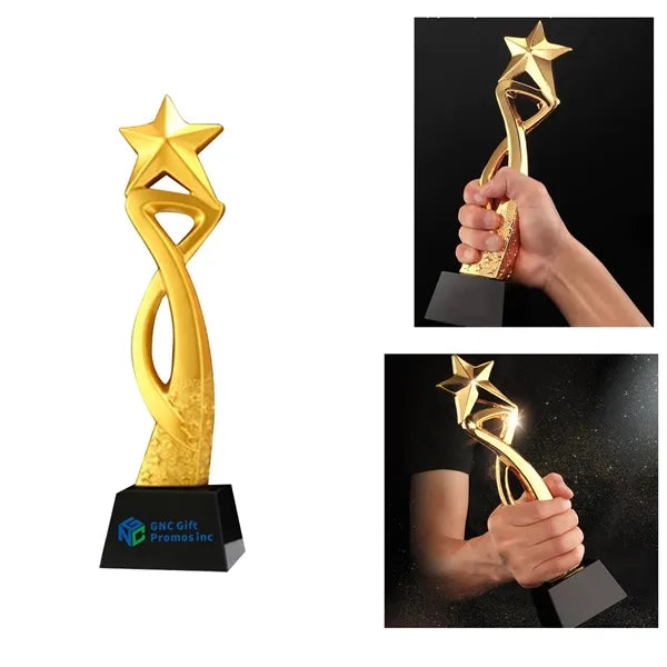 Resin Metal Medal Trophy Gold Color Coated