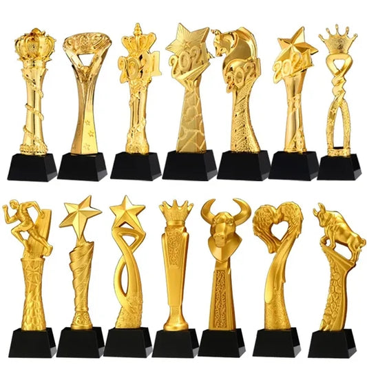 Resin Metal Medal Trophy Gold Color Coated