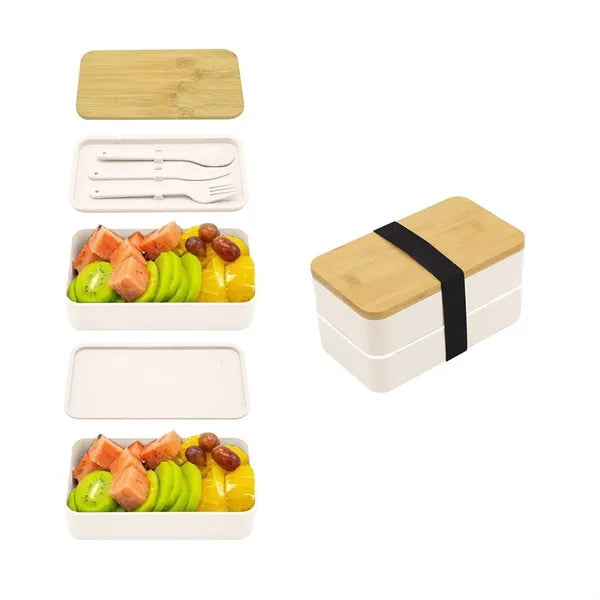 Double-layer Large Capacity Microwavable Lunch Box